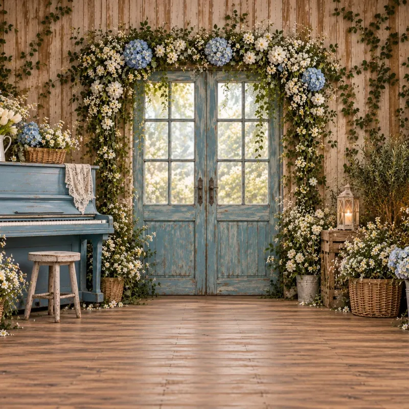 Wielkanocne Pianino - tło fotograficzne